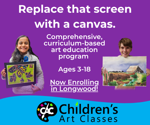 Children's Art Classes Longwood Fall 2026